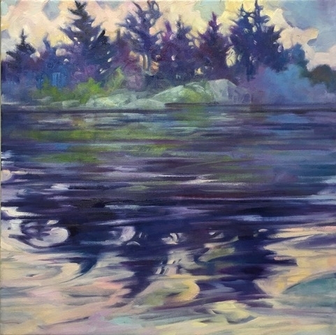Beginning to See the Light, 20x20 oil on canvas