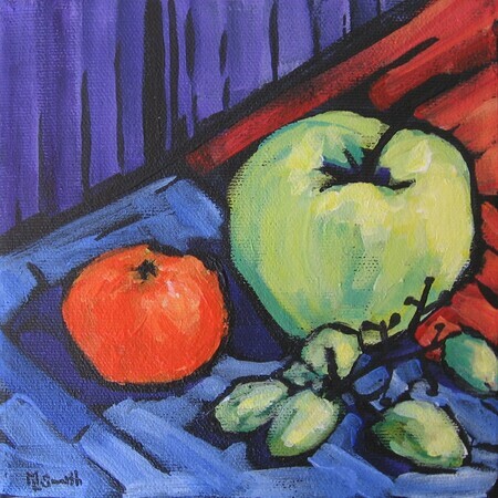Fruit and Vegetable Series 2 - acrylic 6x6