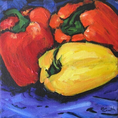 Fruit and Vegetable Series 1 - acrylic - 6x6