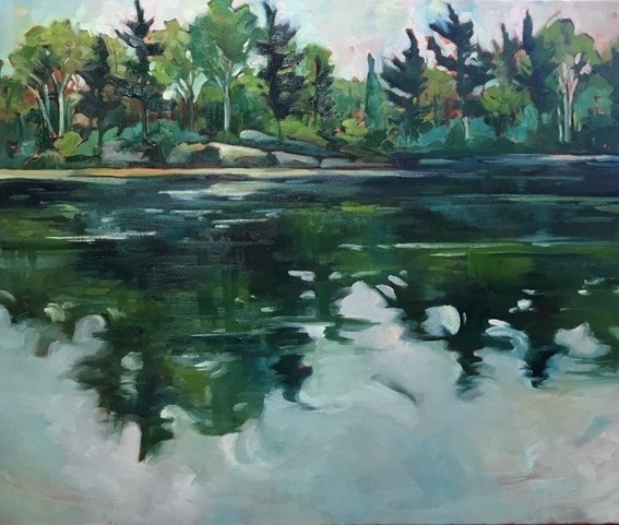 Morning Reflections, 20x24 oil on canvas