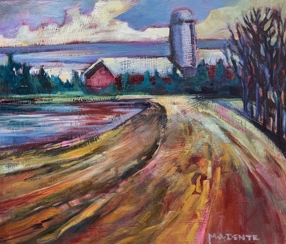Spring Thaw,  10x12 oil on panel